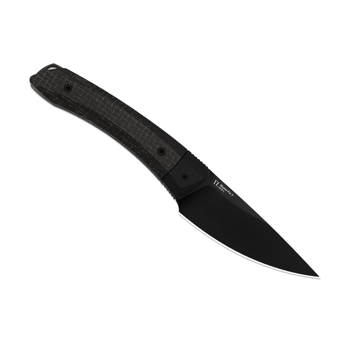 Momo Fix 3 | Black Micarta & G10 + Black PVD AEB-L