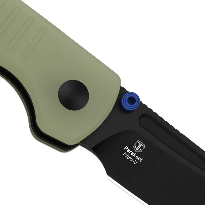 Parakeet | Glow in the Dark G10 + Black PVD Nitro-V