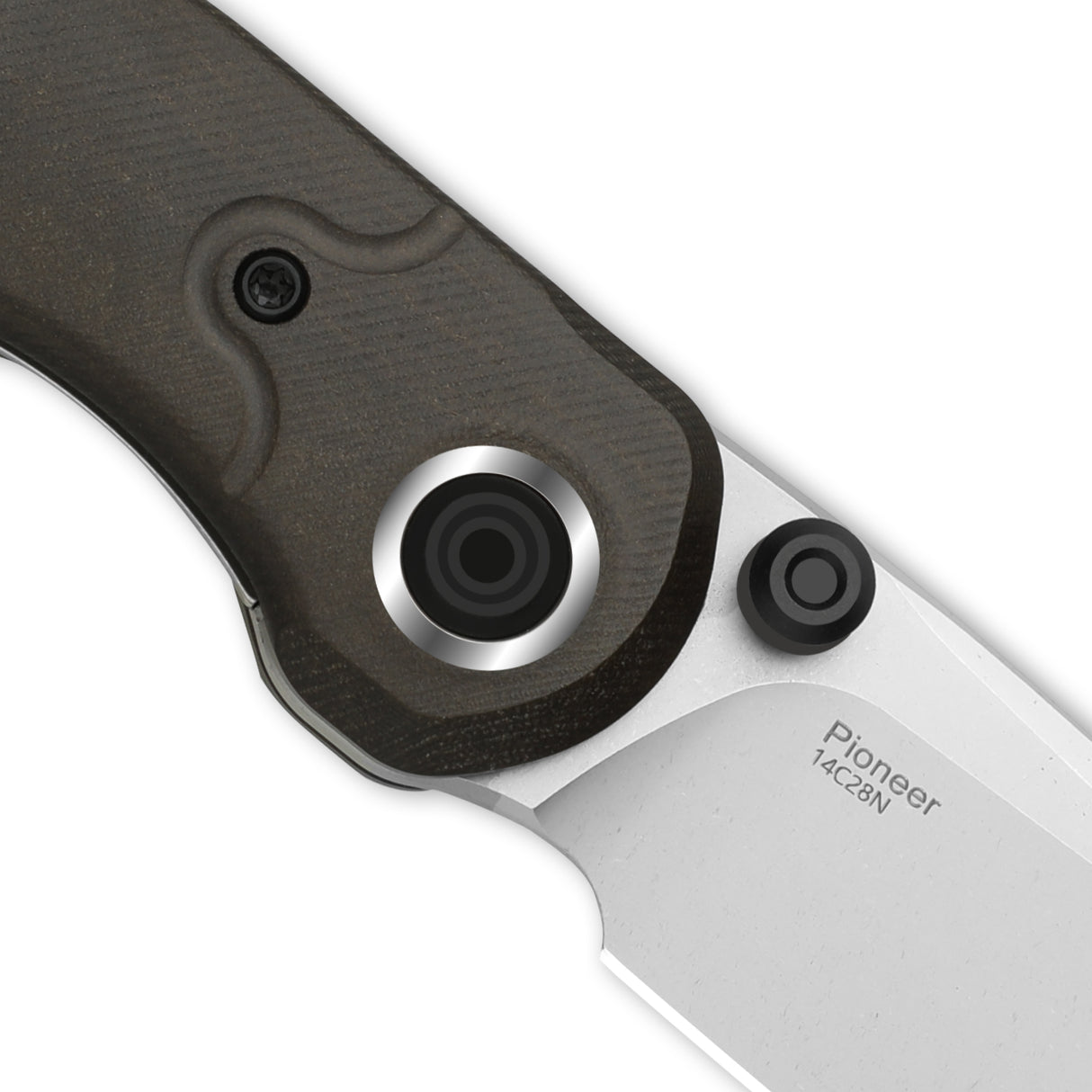 Pioneer | Chocolate Glacier Richlite + Drop Point 14C28N