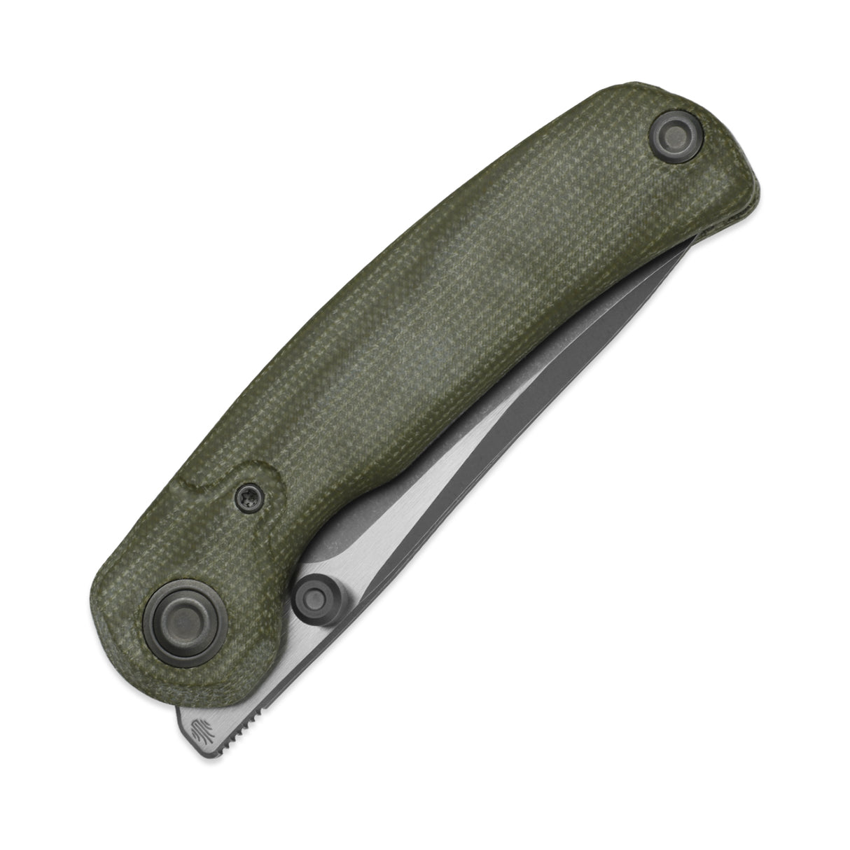 Pioneer | Green Micarta + Drop Point 14C28N
