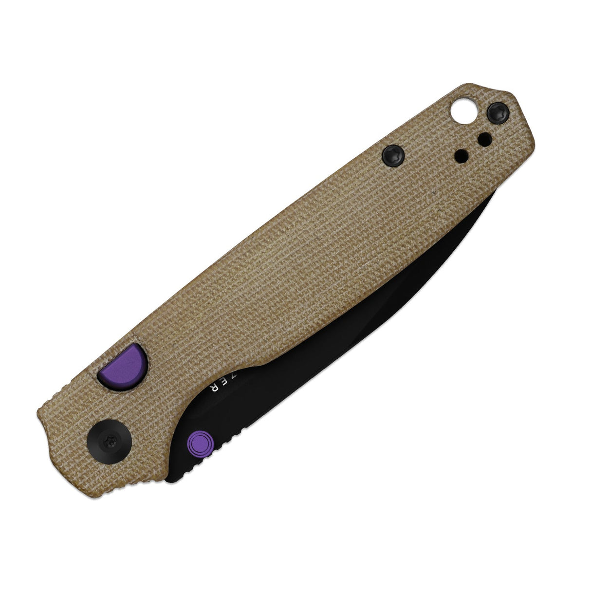 Pokiman BLL | Natural Micarta + Black PVD Sheepsfoot AEB-L