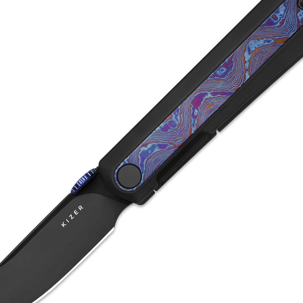 Quoll | Black Titanium & Timascus + S45VN