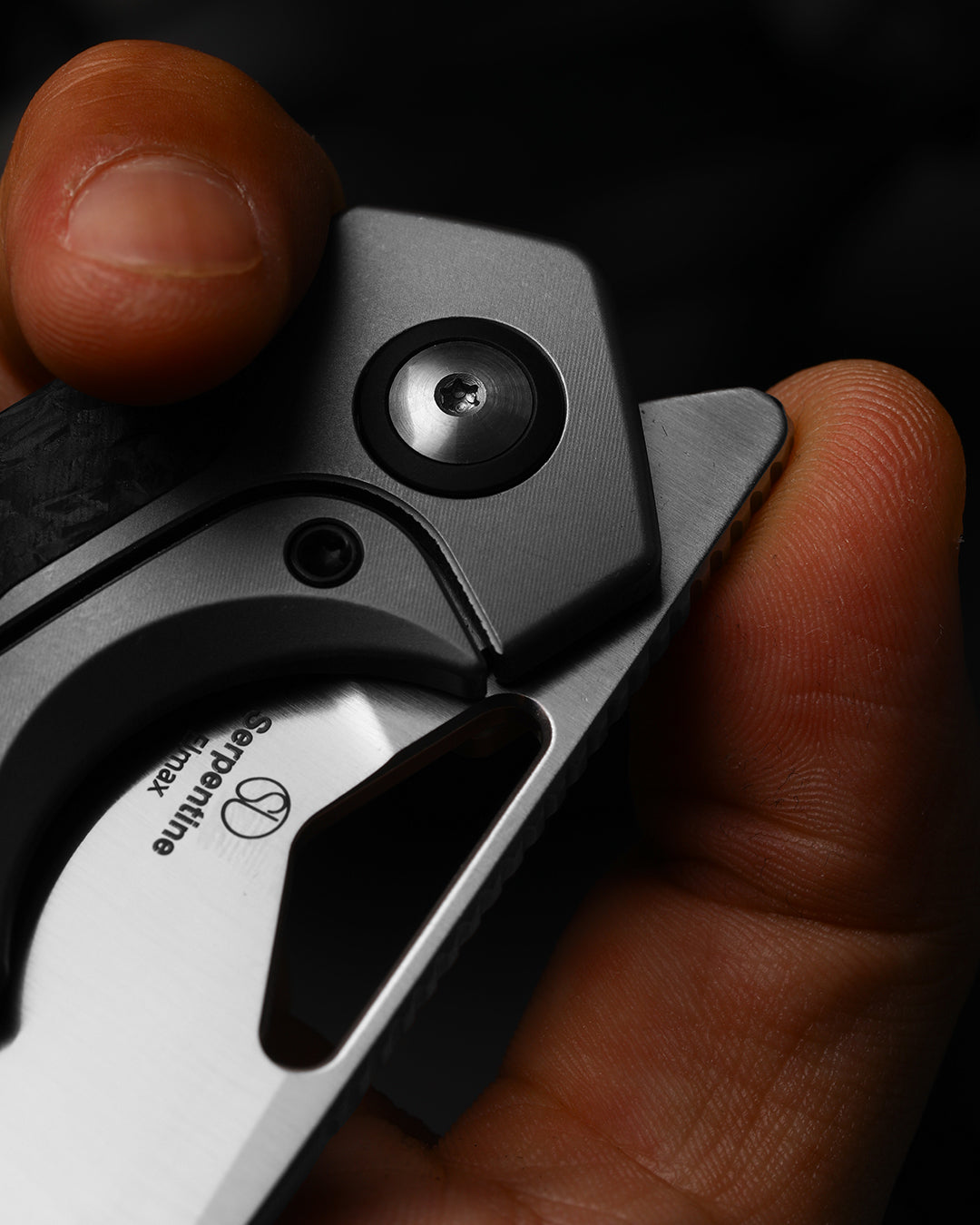 Serpentine | Ti & Carbon Fiber + Satin Elmax