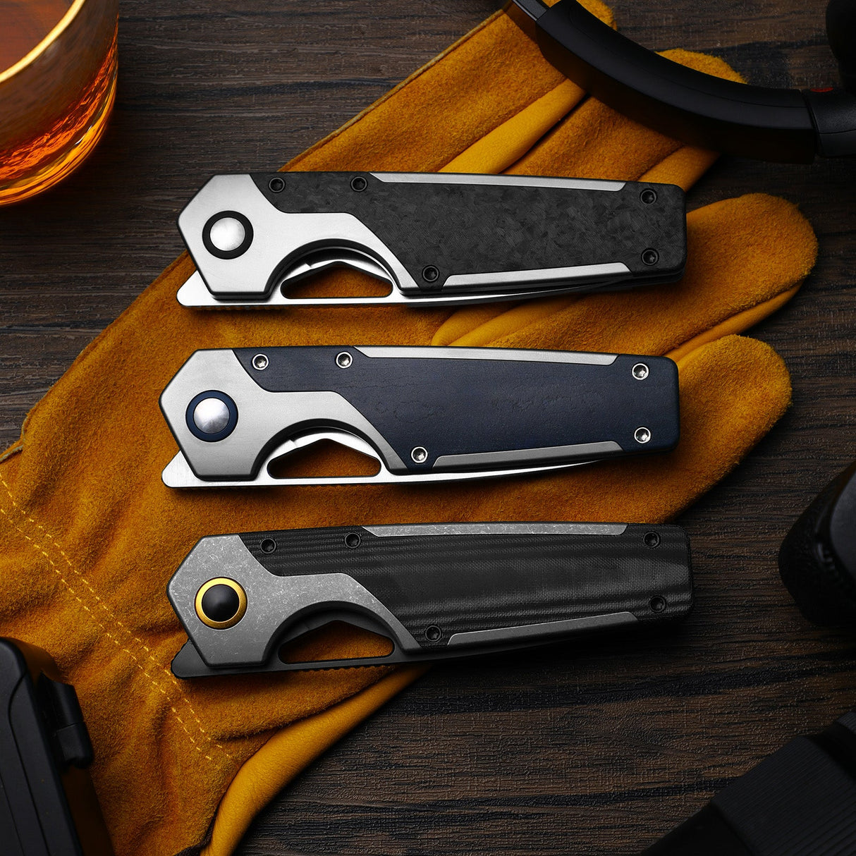 Serpentine | Ti & Blue Richlite + Satin M390