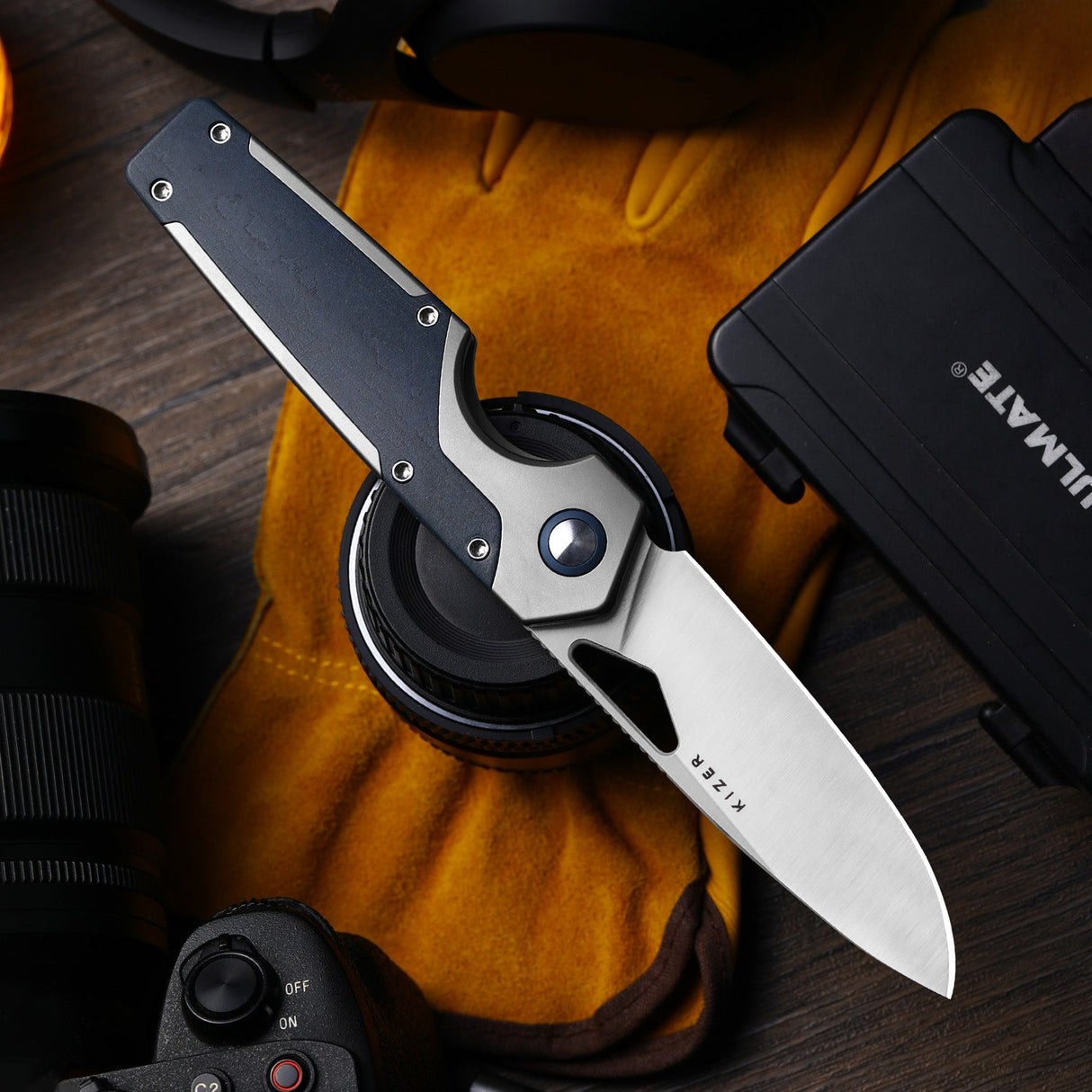 Serpentine | Ti & Blue Richlite + Satin M390