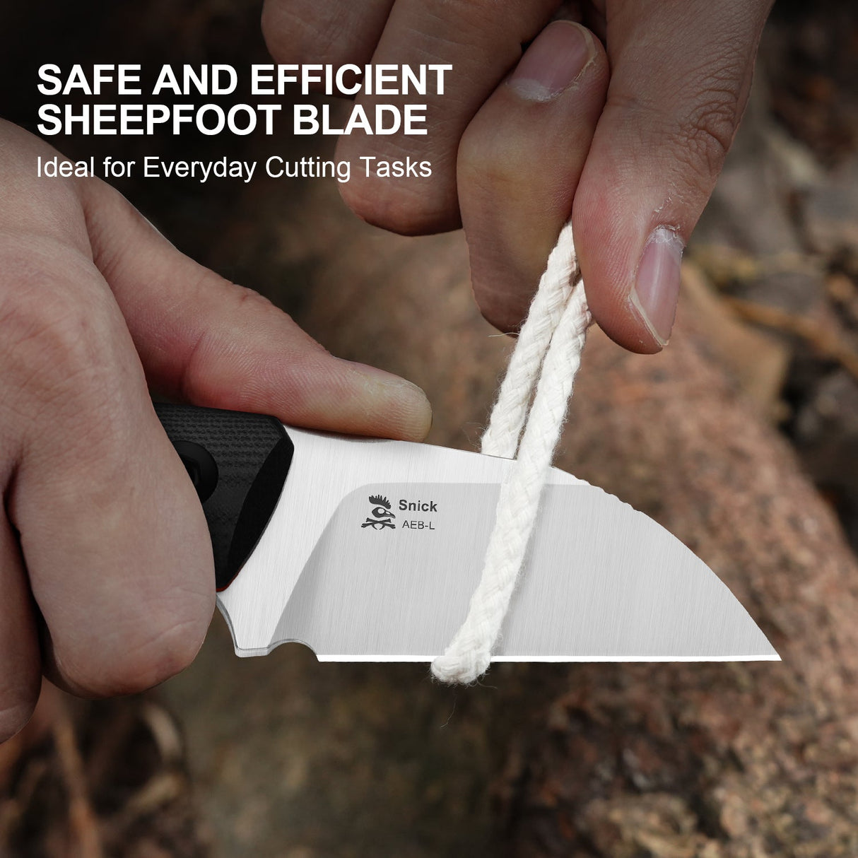 Snick | Black & Red G10 + Satin AEB-L