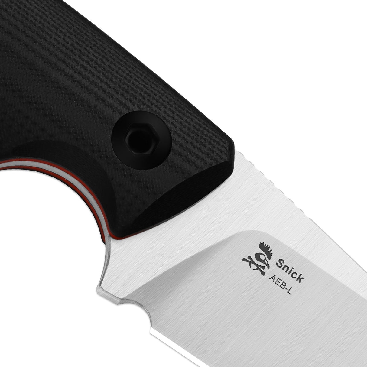 Snick | Black & Red G10 + Satin AEB-L