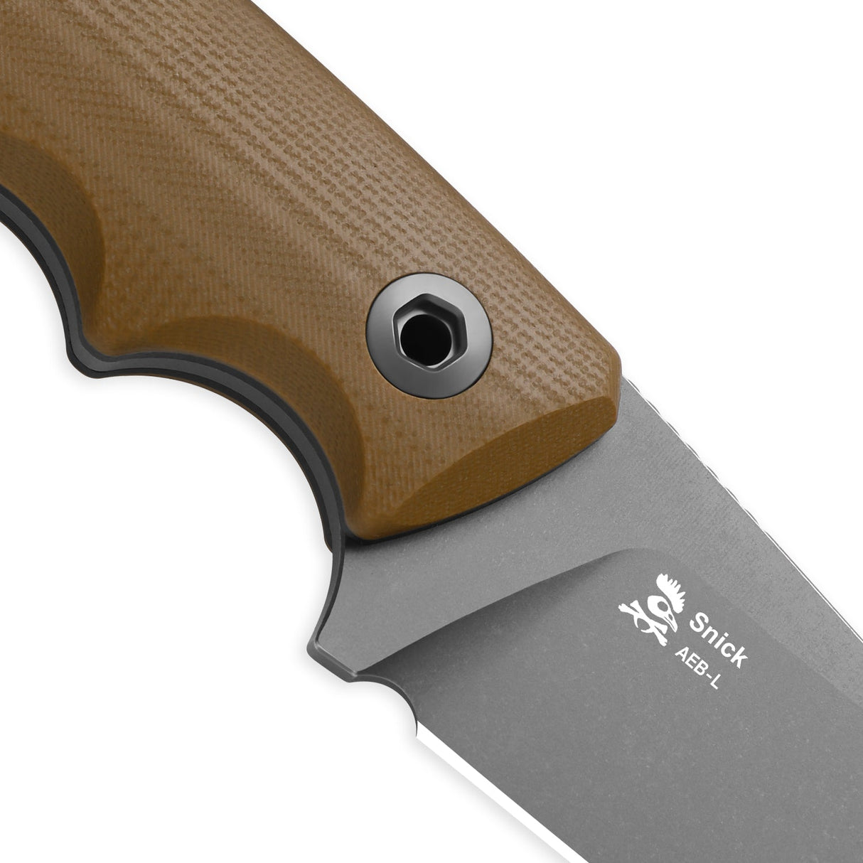 Snick | Brown & Black G10 + Grey Stonewashed AEB-L