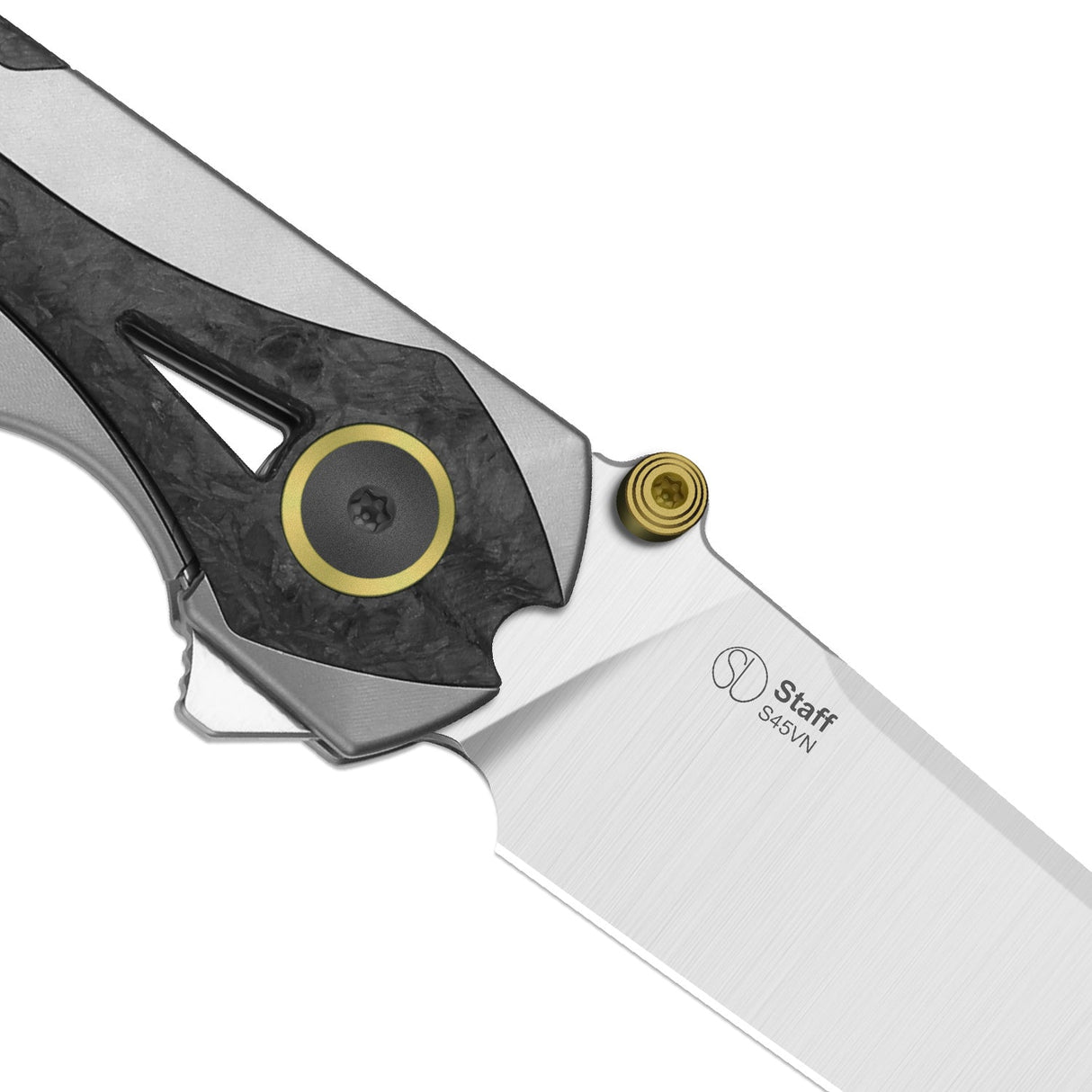 Staff | Ti & Carbon Fibre + Satin S45VN