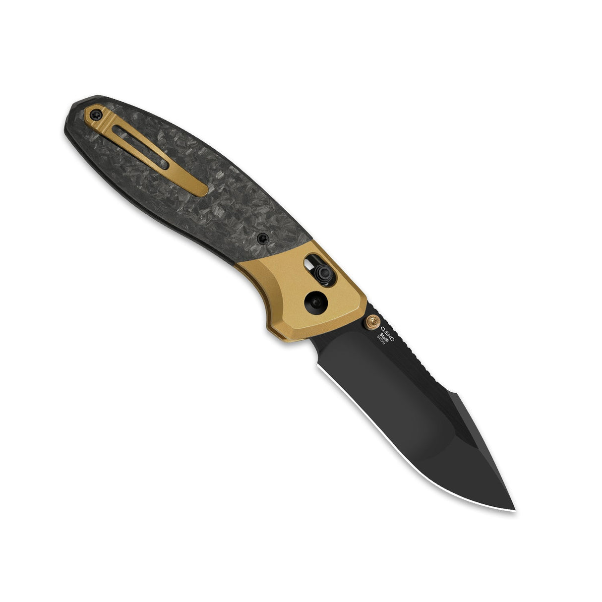 Staffi | Gold Titanium & Carbon Fiber + S45VN