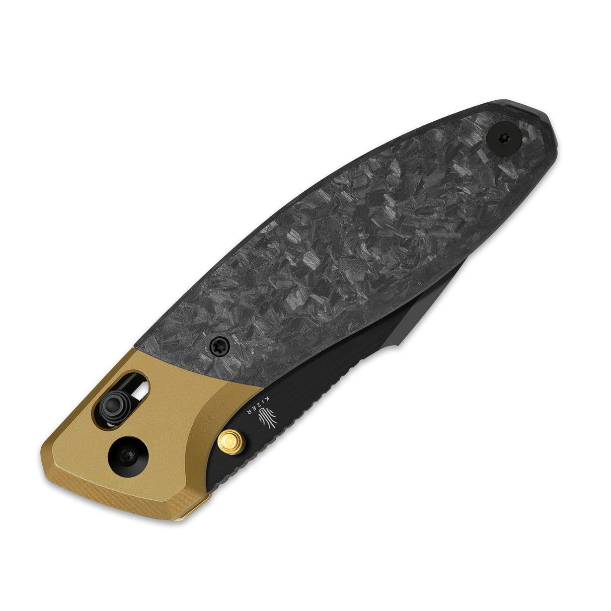 Staffi | Gold Titanium & Carbon Fiber + S45VN