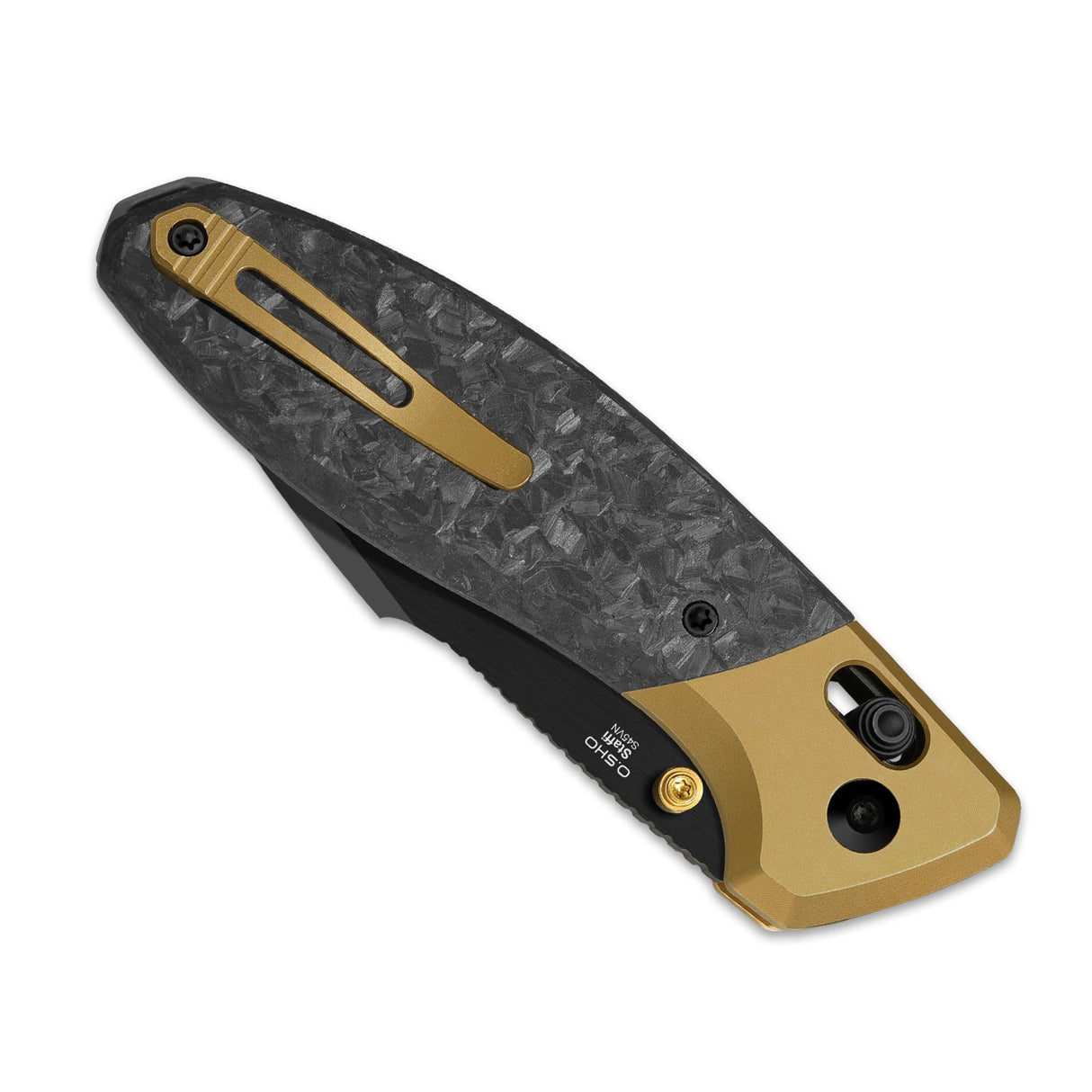 Staffi | Gold Titanium & Carbon Fiber + S45VN