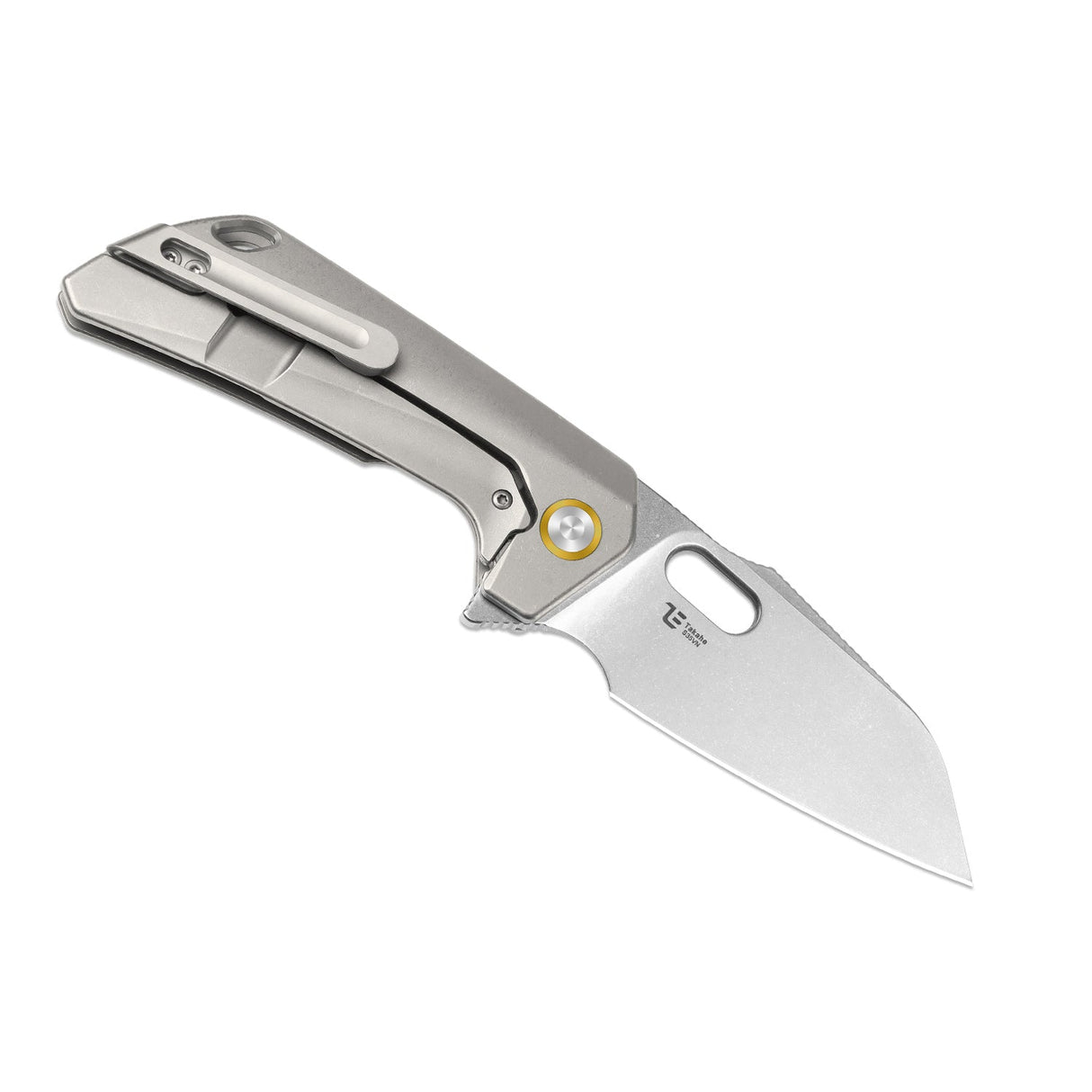 Takahe | Grey Titanium + Stonewash S35VN