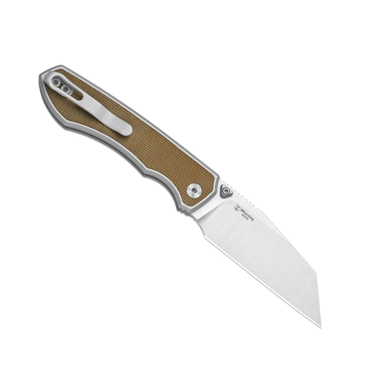 Wharning | Brown Norplex UltreX™ Micarta & Aluminium + Satin S45VN