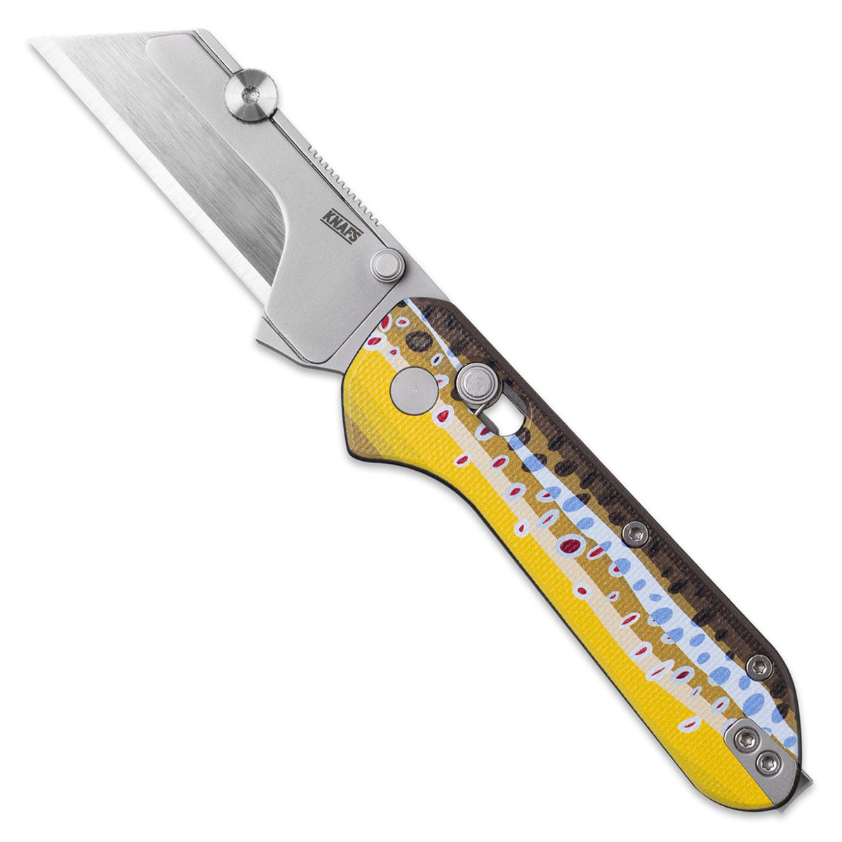 Yuti Utility Knife | Brown Trout G10