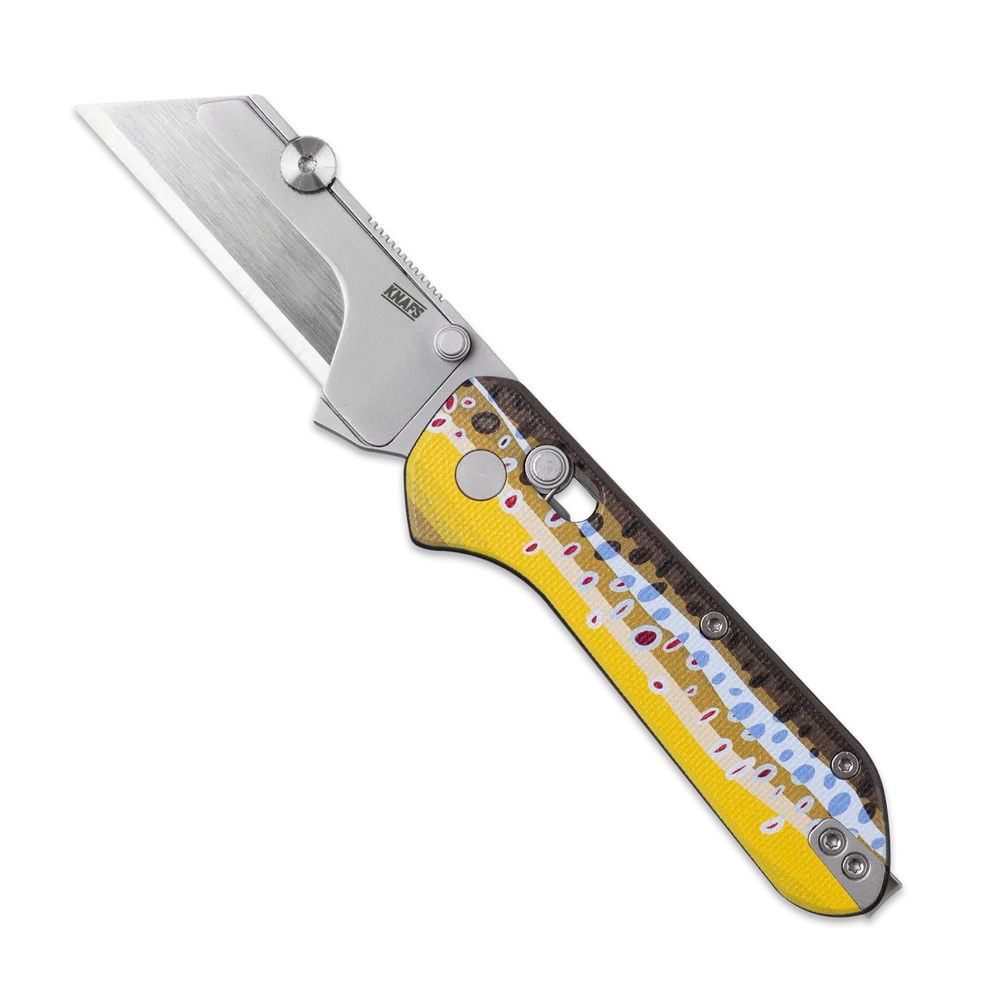 Yuti Utility Knife | Brown Trout G10
