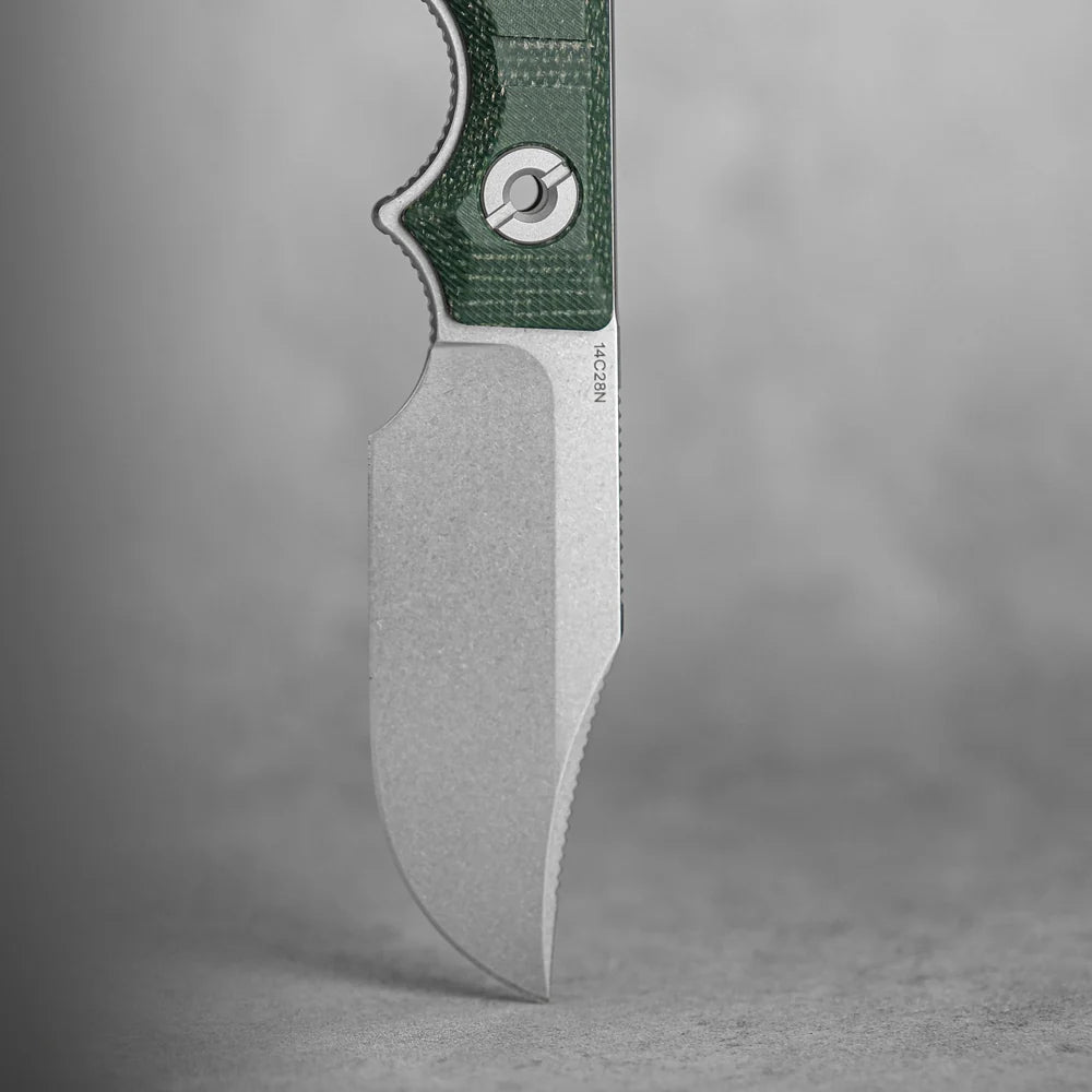 Quokka - Fixed Blade | Green Micarta + 14C289 - D0601