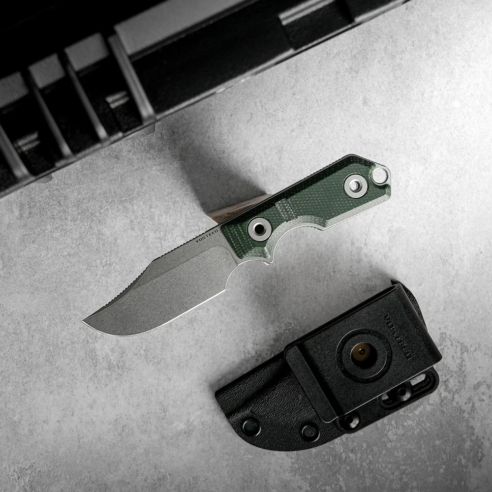 Quokka - Fixed Blade | Green Micarta + 14C289 - D0601