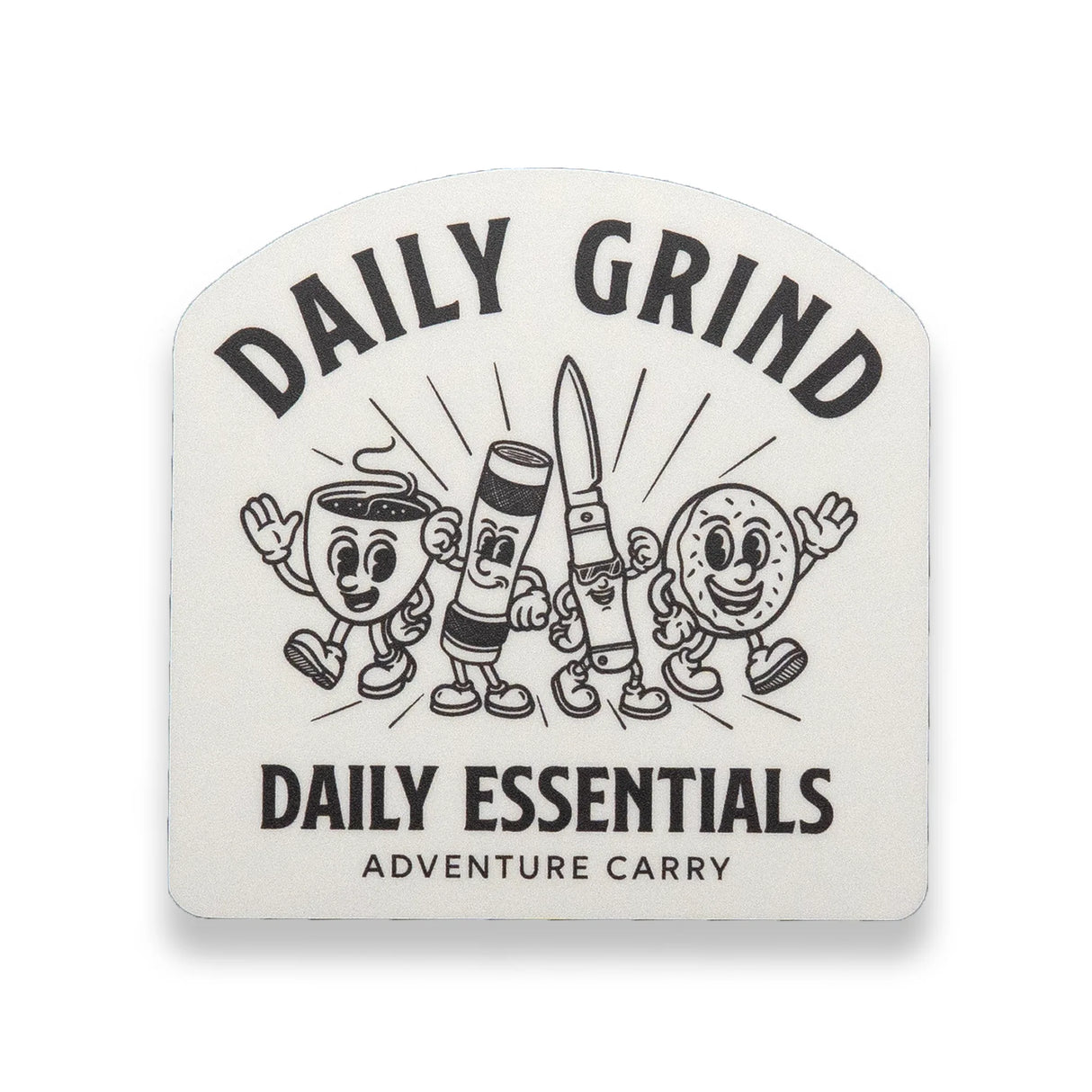 Retro Daily Grind Sticker