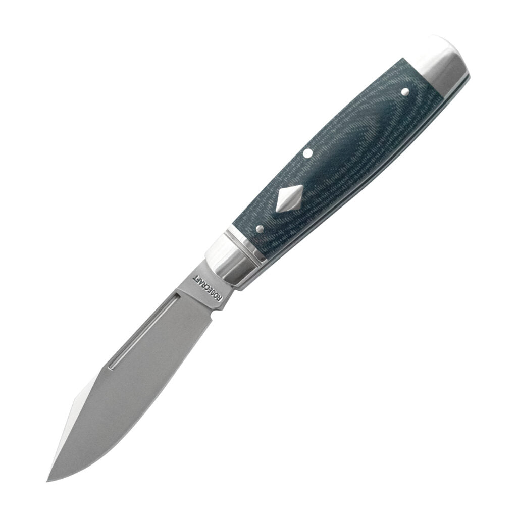 Barren Fork Jack Blue Denim Micarta Slipjoint - RCT031-BDM