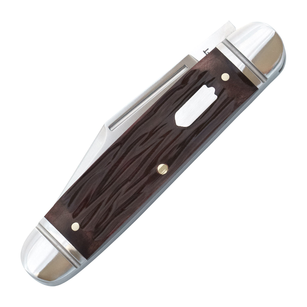 Birchfield Camp Jack Brown Jigged Bone Slipjoint - RCT034-BJB