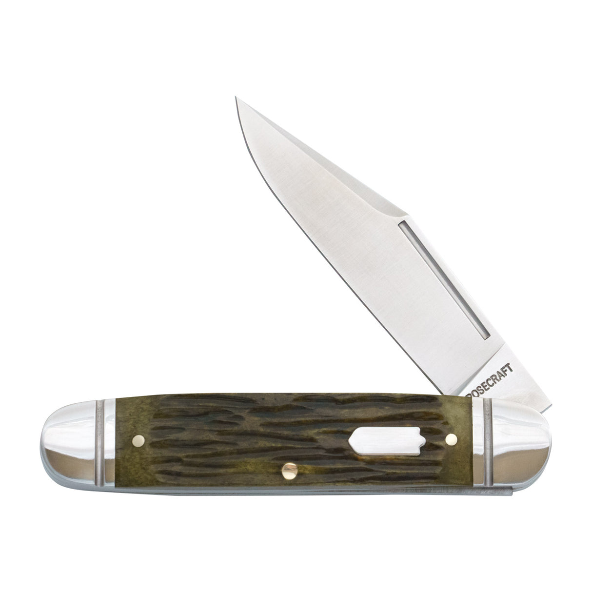 Birchfield Camp Jack Green Jigged Bone Slipjoint - RCT034-GJB