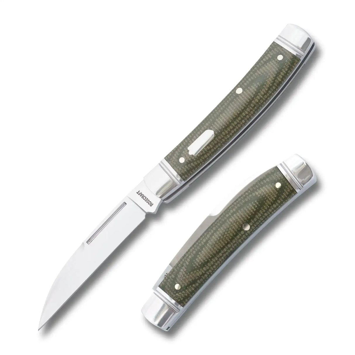 Mud Creek Congress Light Green Micarta Slipjoint - RCT028-LGM