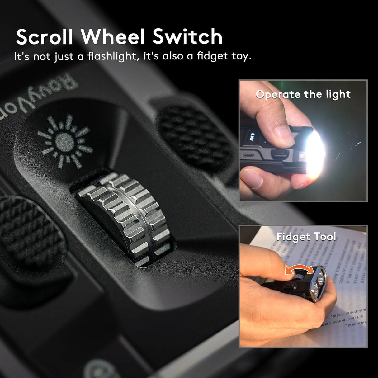 E10 Pro | Compact Scroll-Wheel EDC Flashlight