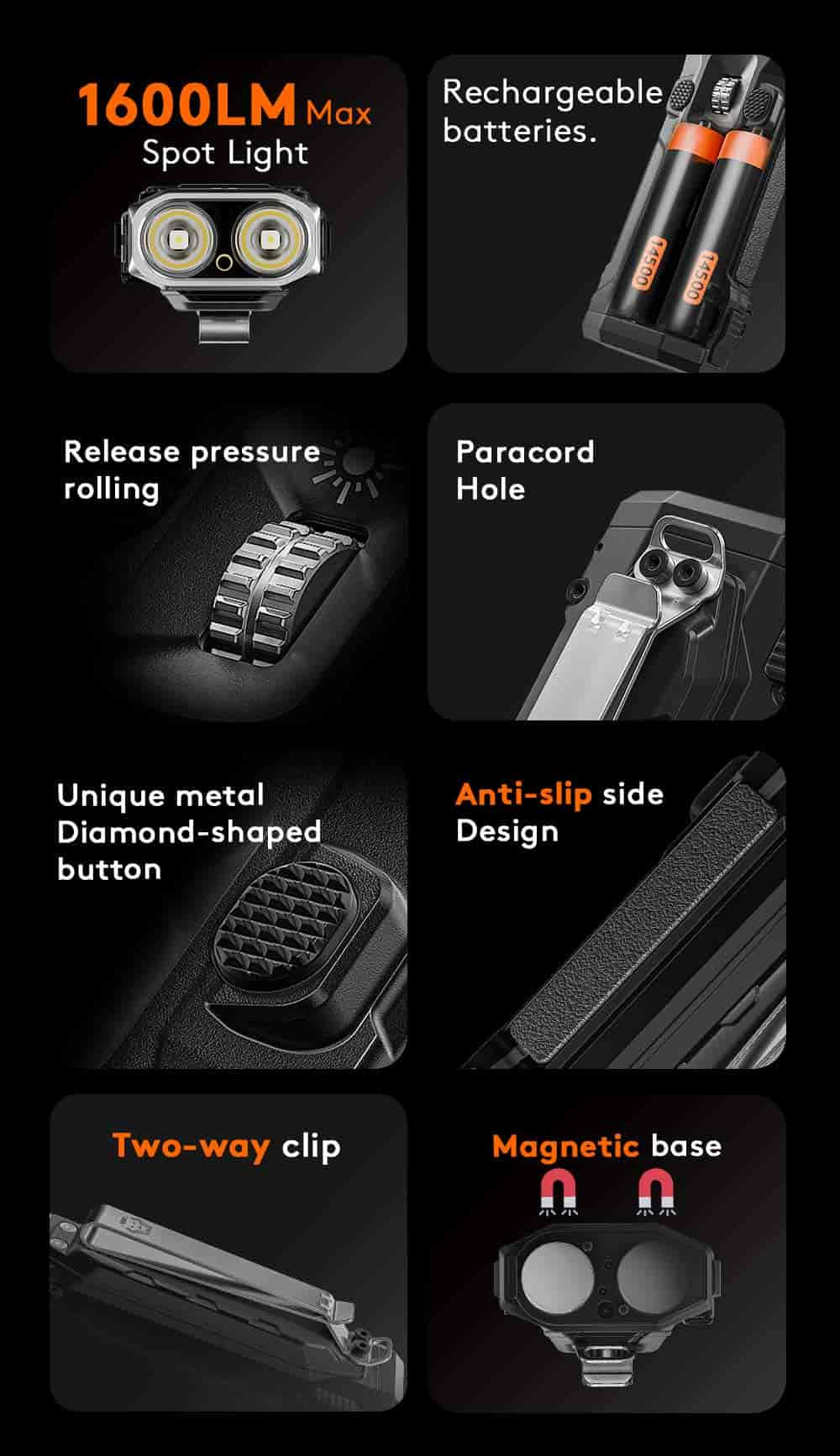 E10 Pro | Compact Scroll-Wheel EDC Flashlight