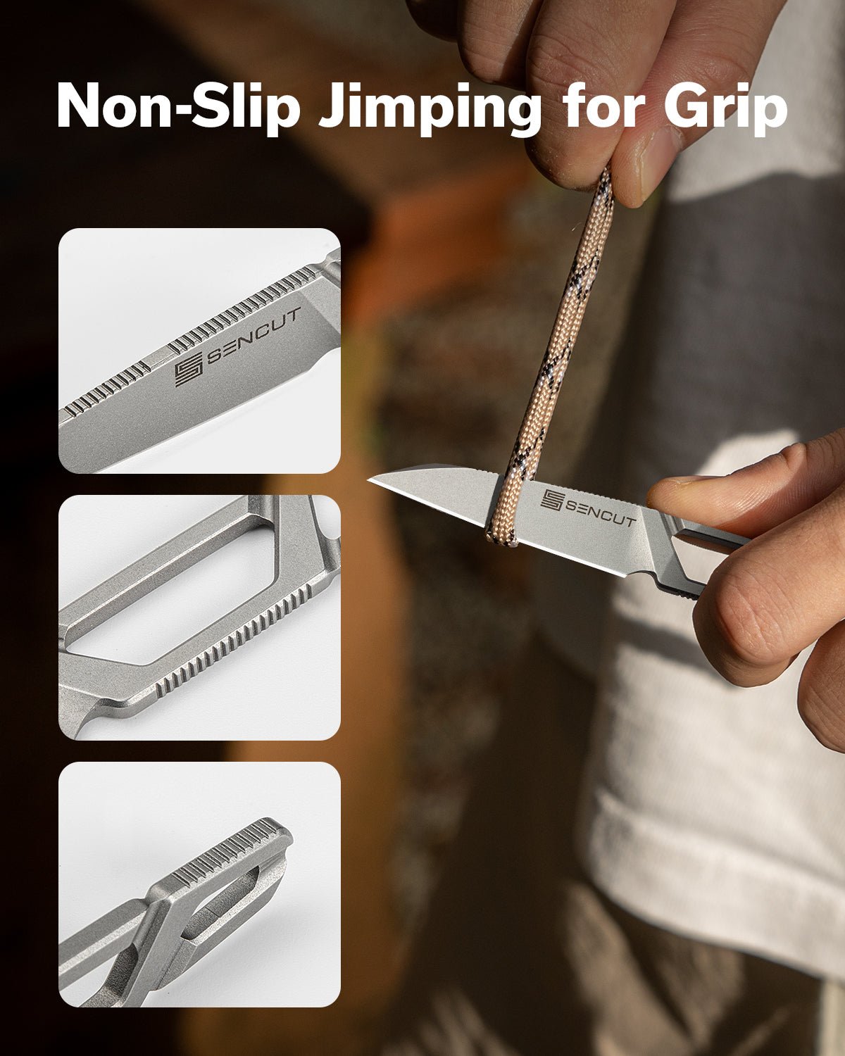 Texo - Fixed Blade | Skeletonised Stonewash 9Cr18MoV