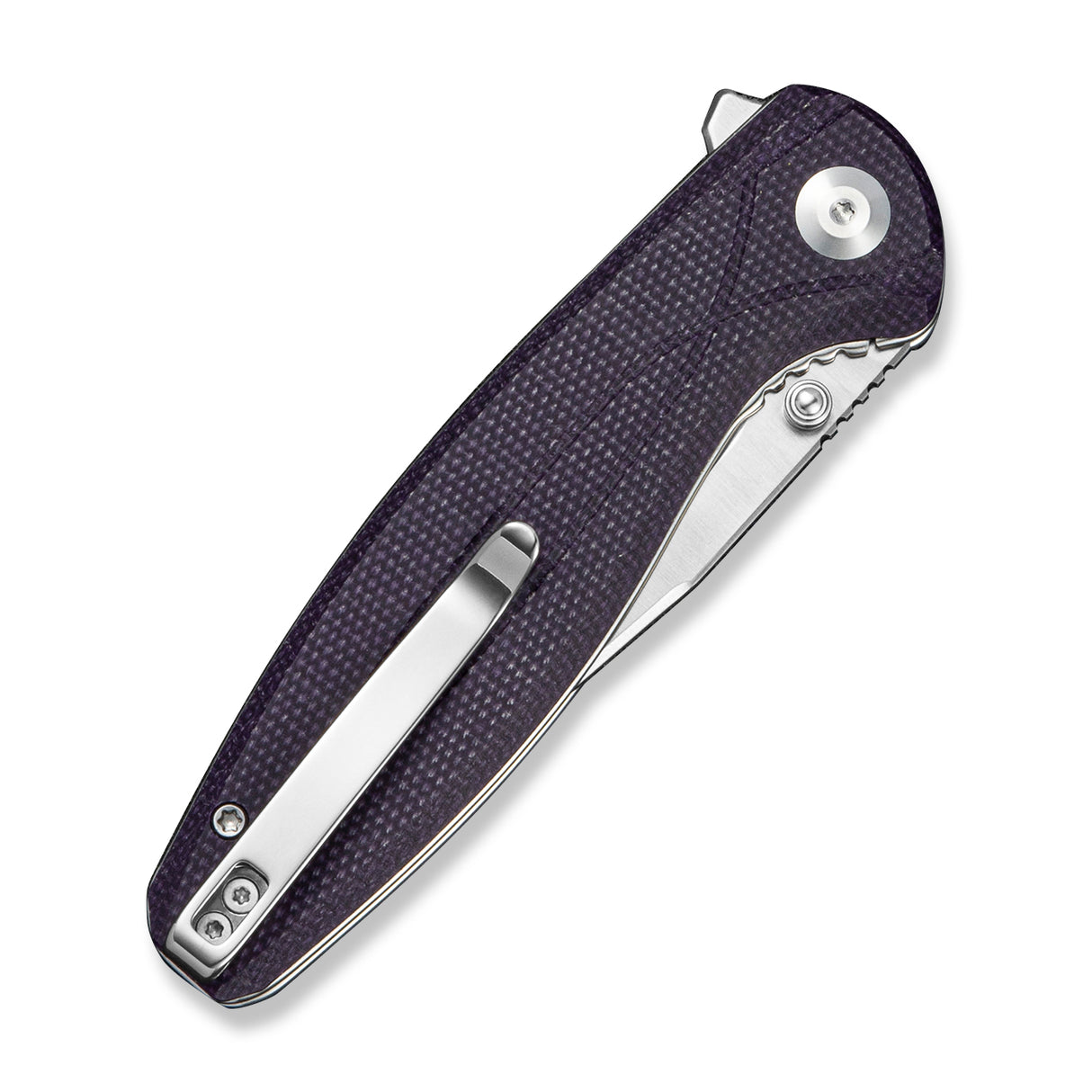 Vyrce | Purple Micarta + Satin D2