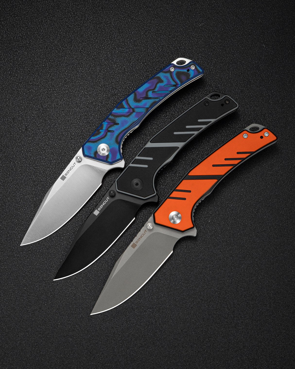 Quirk | Blue, Purple & Black G10 + Satin D2
