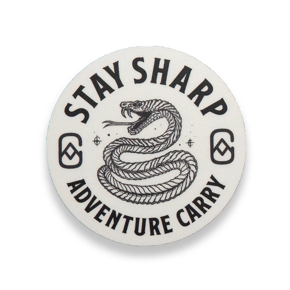 Stay Sharp Snake Sticker