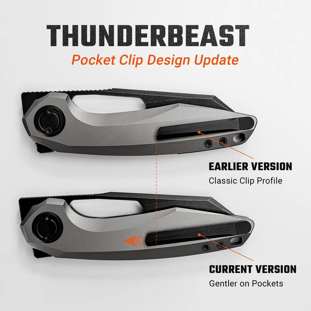 Thunderbeast | Blue Ti + Bead Blast/SW M390 - A4303