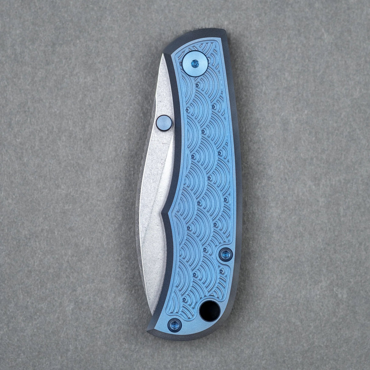 Urban EDC Baby Nessie - Blurple Titanium Seigaiha