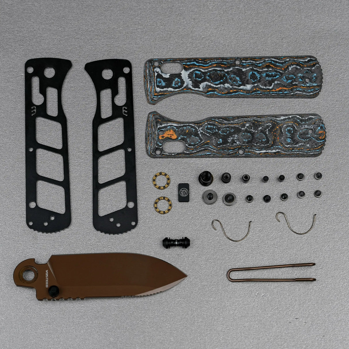 Vombat Handle Scales - Gulf Camo Carbon