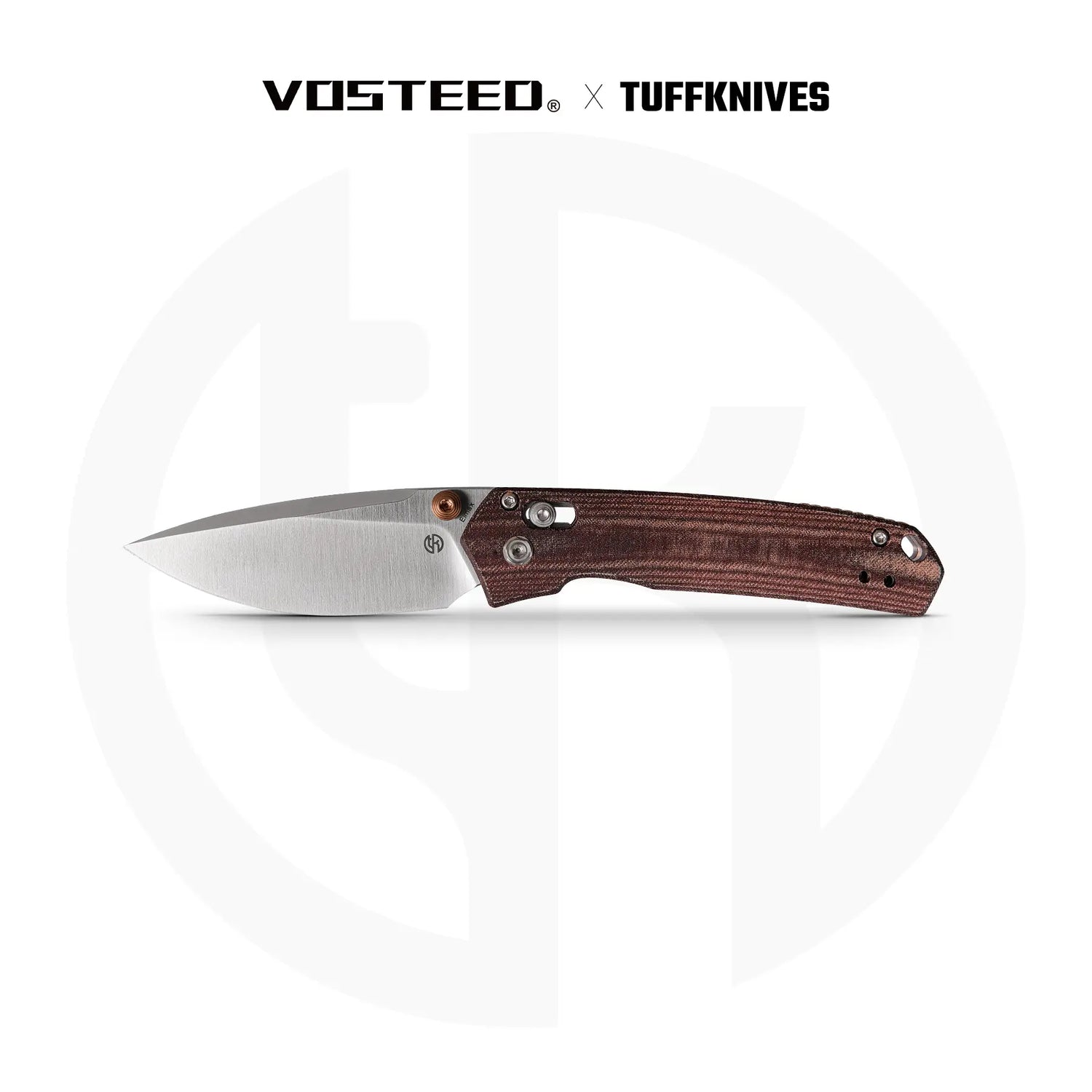 Mini Psyop | Maroon Norplex UltreX™ Micarta + Elmax - A2308