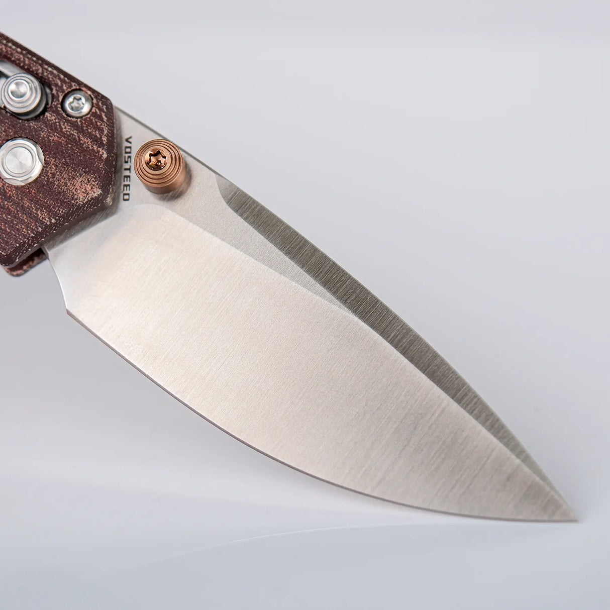 Mini Psyop | Maroon Norplex UltreX™ Micarta + Elmax - A2308