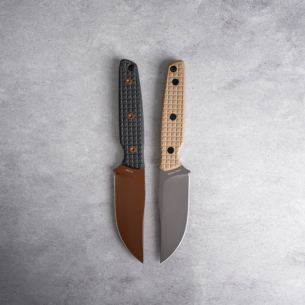 Mink - Fixed Blade | Sand G10 + Destroyer Grey 14C28N - D0107