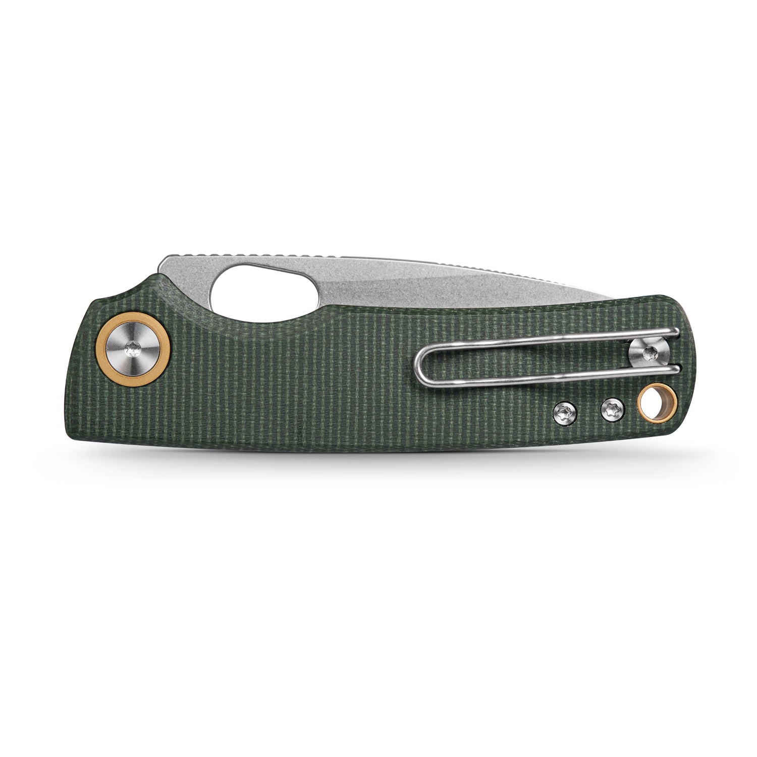 Porcupine | Green Micarta + Stonewash 14C28N - A2603