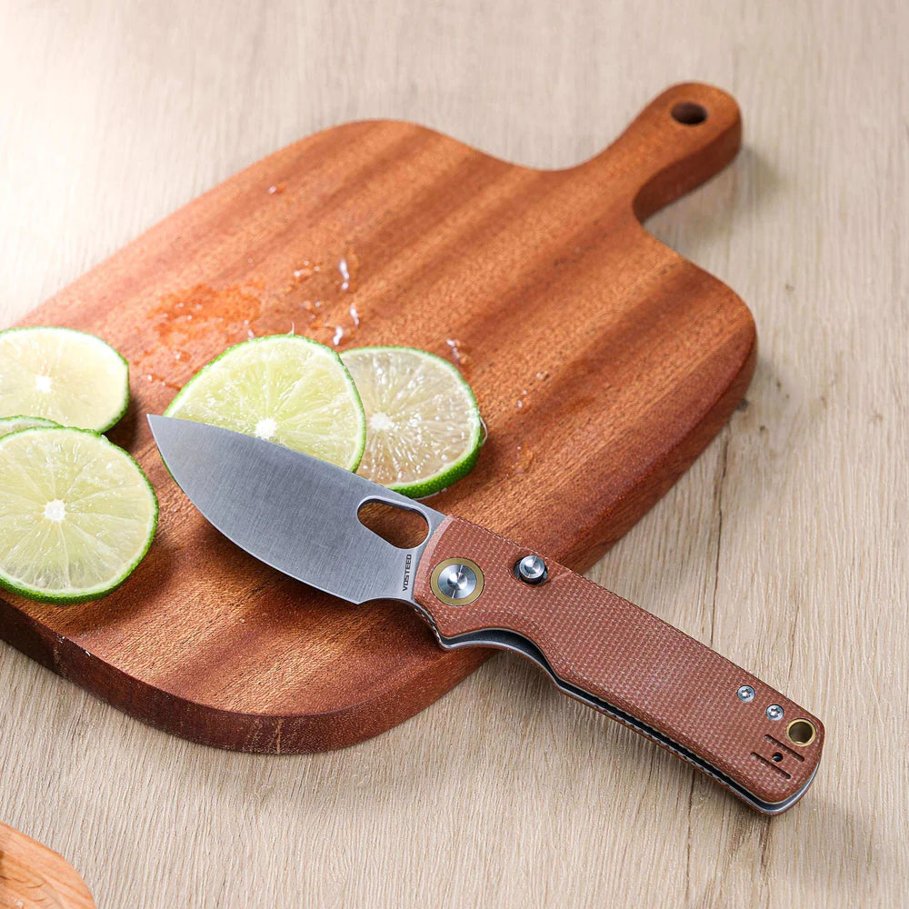 Porcupine | Natural Micarta + Satin 14C28N - A2604