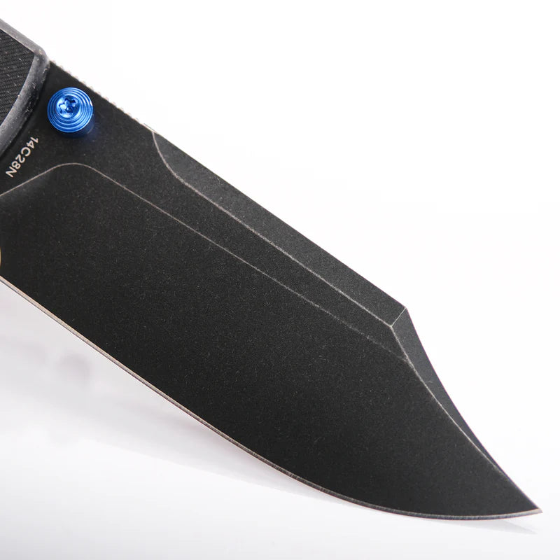Raccoon - Top Liner Lock | Black Micarta + 14C28N Bowie - A2910