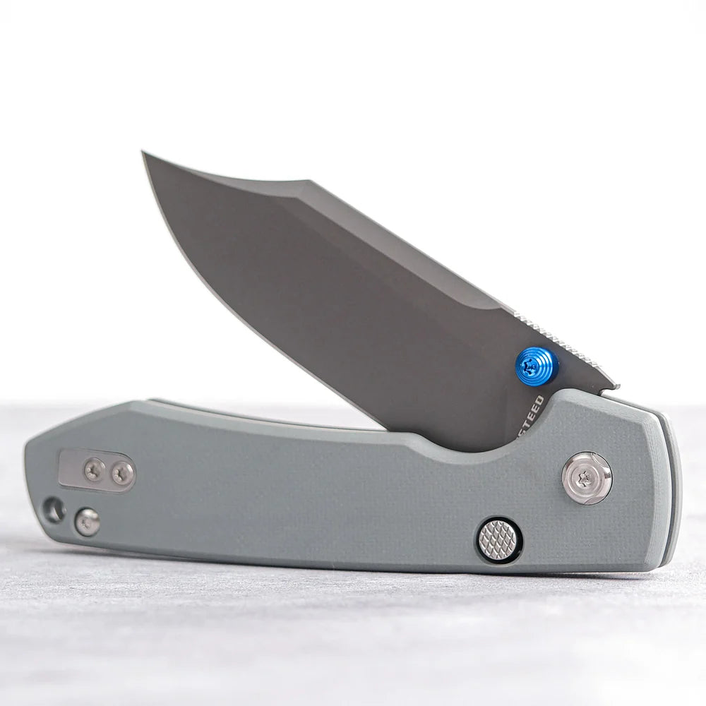 Raccoon - Top Liner Lock | Grey G10 + Destroyer Grey 14C28N Bowie - A2918