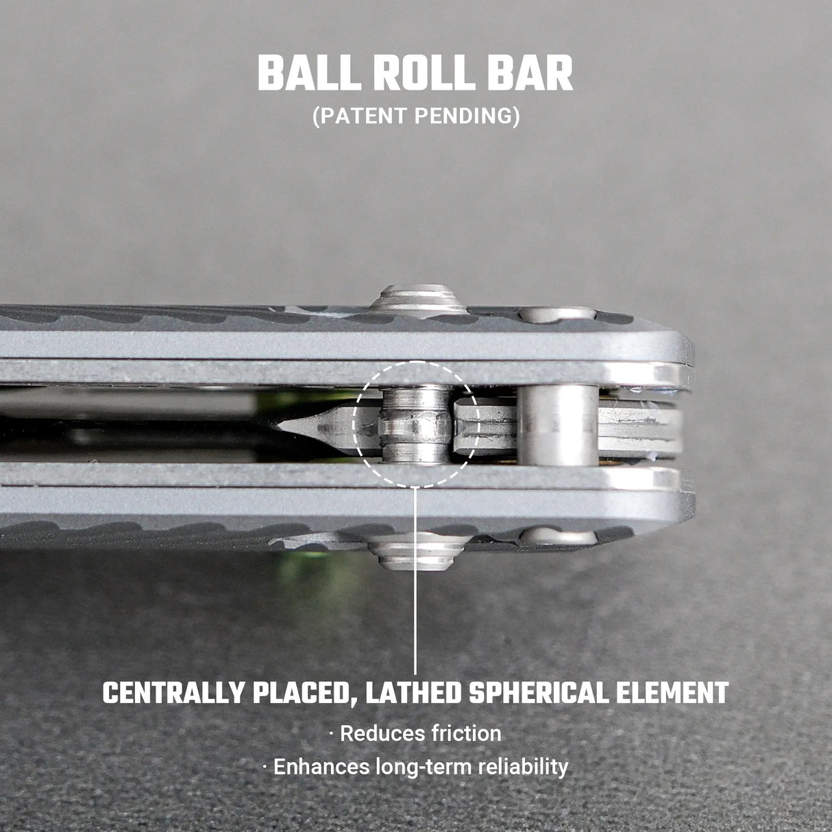 Vombat | Grey Aluminium + M390 Clip Point- A4101