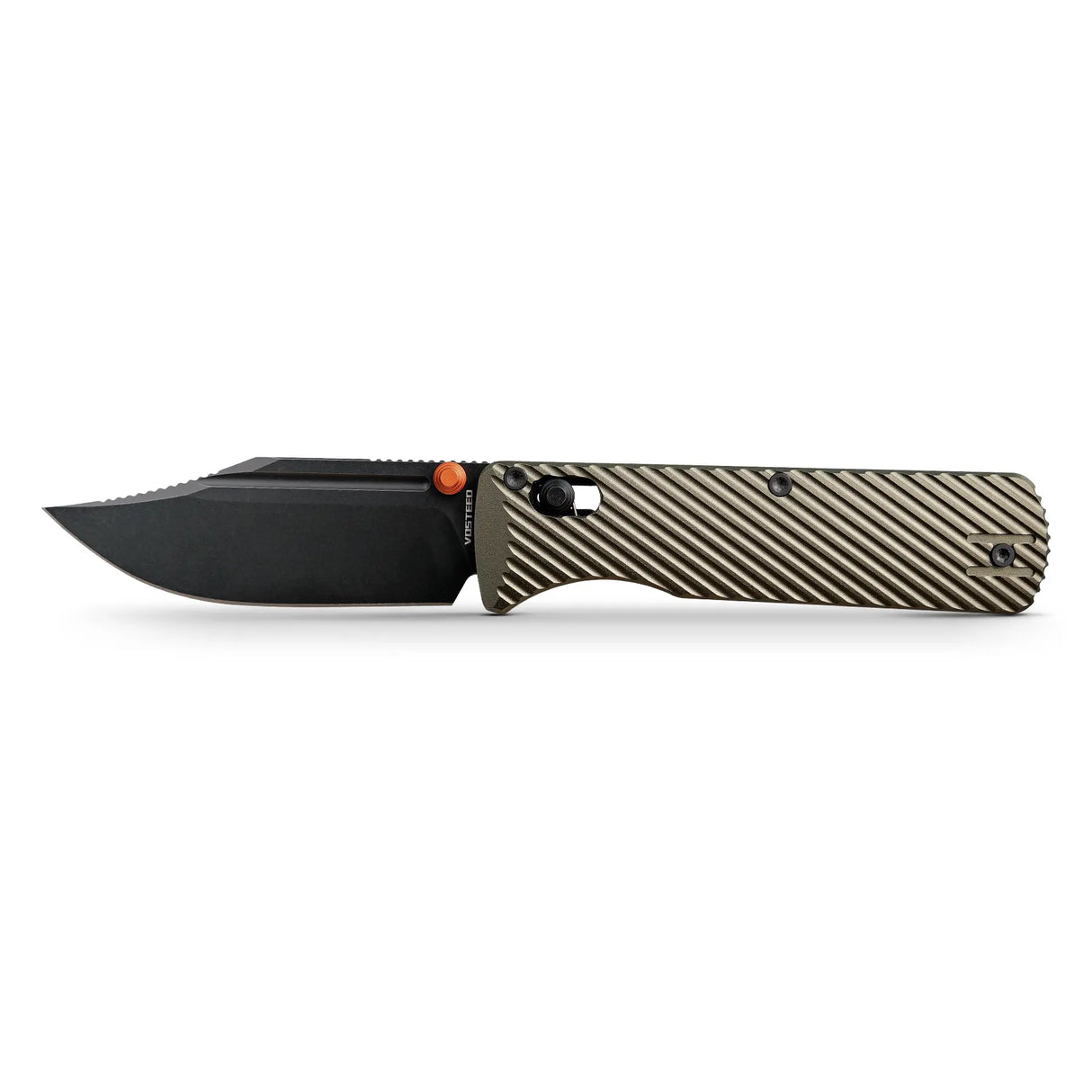 Vombat | Olive Green Aluminium + M390 Clip Point - A4102