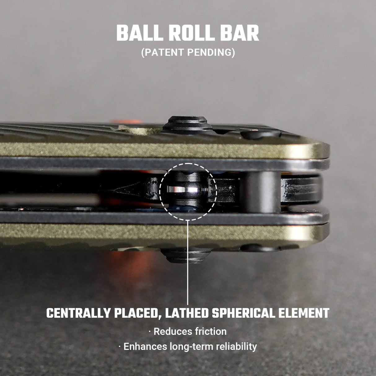 Vombat | Olive Green Aluminium + M390 Clip Point - A4102