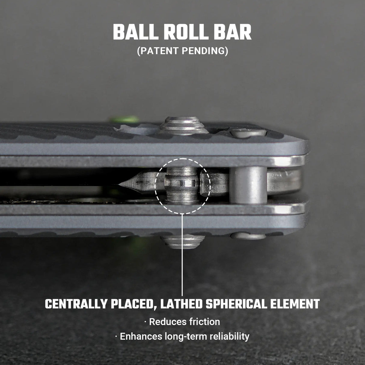 Vombat | Grey Aluminium + M390 Drop Point - A4104