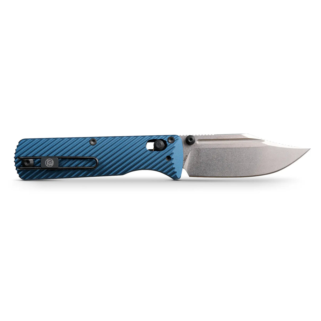 Vombat | Blue Aluminium + M390 Clip Point- A4108