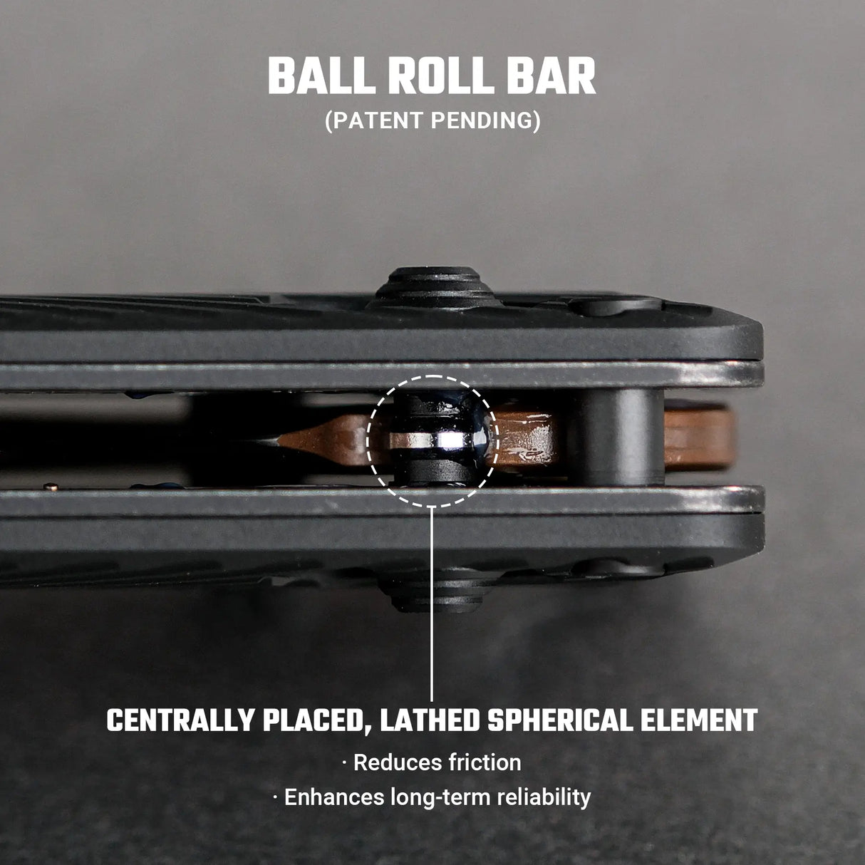 Vombat | Black Aluminium + Copper Dune M390 Clip Point - A4106