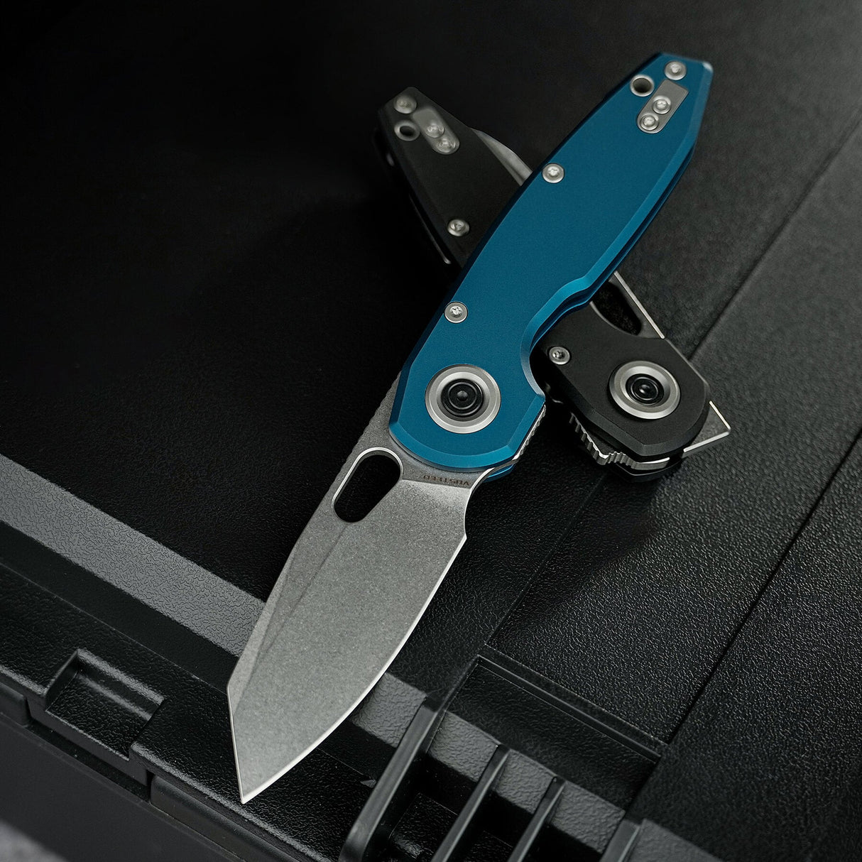 Ankylo | Blue Aluminium + Stonewash Elmax
